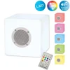 Cube décoratif avec Bluetooth 'Cube' en métal et plastique, avec changeur de couleur et LED intégrées