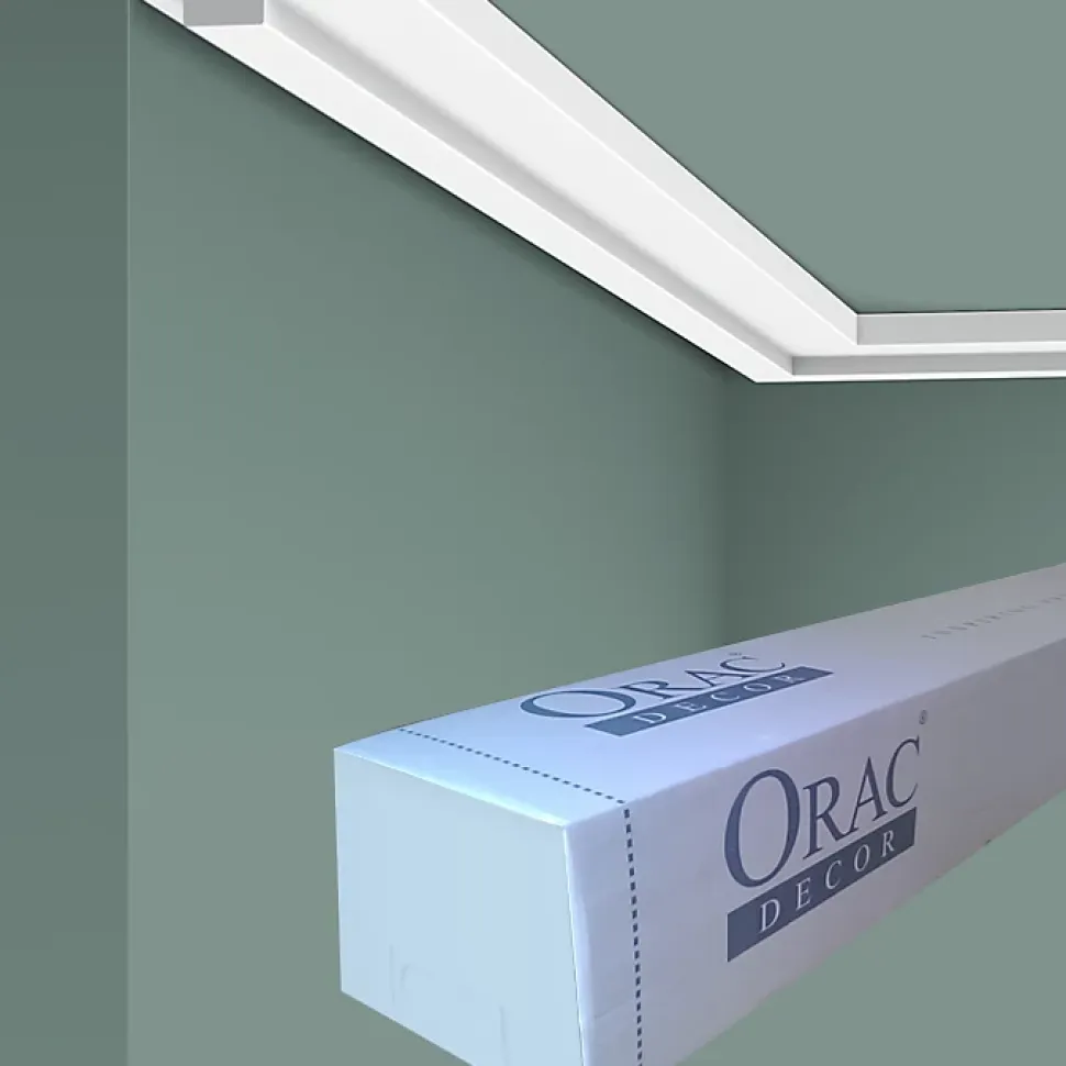 CX160 Corniche plafond Orac Decor - 1,3x4x200cm (h x p x L) - moulure décorative polymère A l'unité