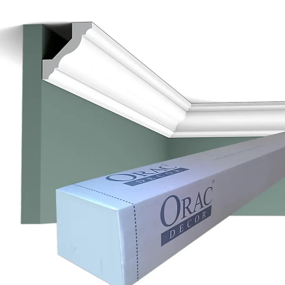CX110 Corniche Plafond Orac Decor - 4,5x4,1x200cm (h x p x L) - moulure décorative polymère Carton 8 pièces