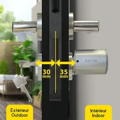 Cylindre 30/35 pour serrure connectée Extel Lock - Extel - 720106