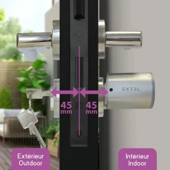 Cylindre 45/45 pour serrure connectée Extel Lock - Extel - 720113