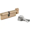 Cylindre de serrure à bouton 5G, 50Bx45mm, laiton, anti-arrachement, 5 clés - SP