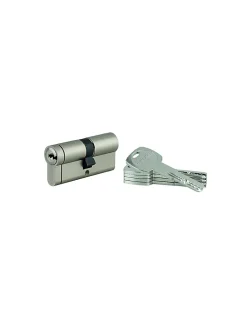 Cylindre double entrée Transit 1 UNIKEY (achetez-en plusieurs, ouvrez avec la même clé), 30x35mm, 5 clés, nickelé - THIRARD