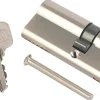 Cylindre laiton nickel satiné Smith & Locke 40 x 40 mm