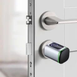 Cylindre électronique de serrure connecté locky-10 bio à empreinte digitale et badge rfid mifare