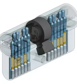 Cylindre serrure européen double entrée 30 x 40 mm debrayable 4 clés Serial S A2P 1 BRICARD