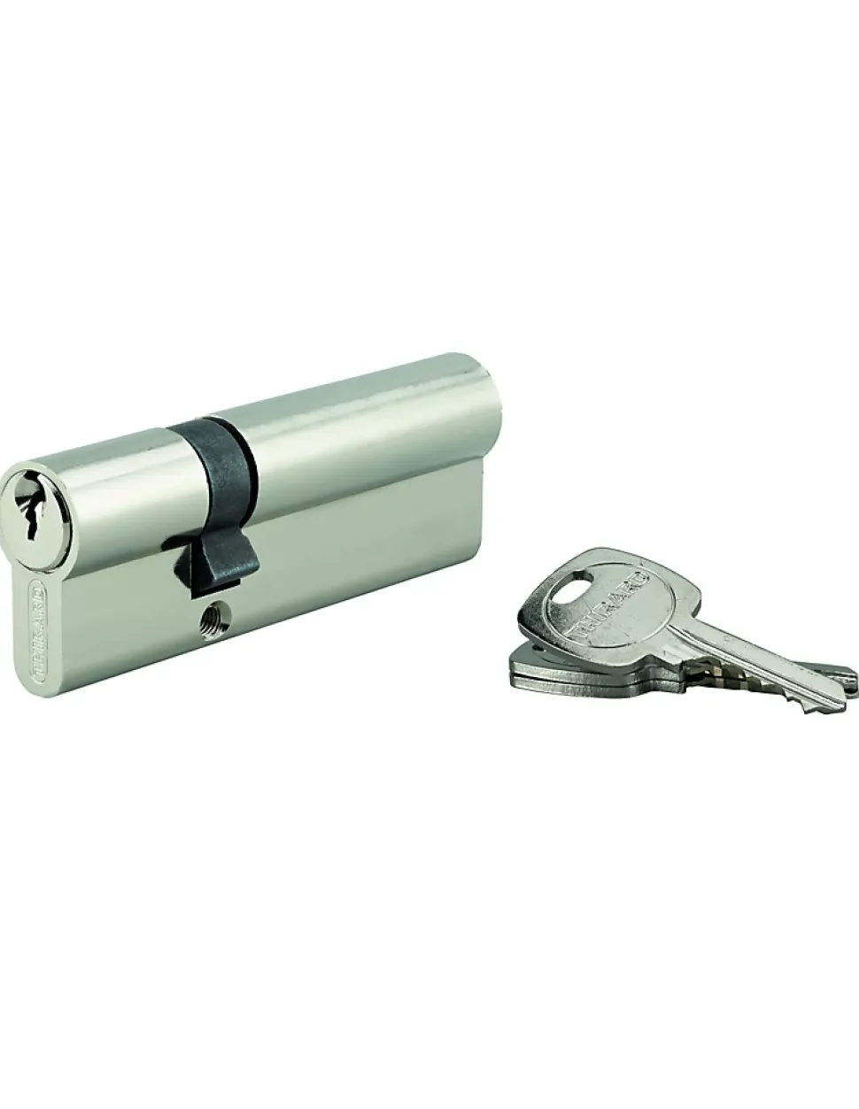 Cylindre STD double entrée, 35 x 65 mm anti-arrachement, nickelé, 3 clés - THIRARD