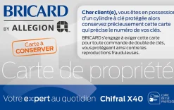 Cylindres débrayables Bricard Chifral x40 L.40x50 mm
