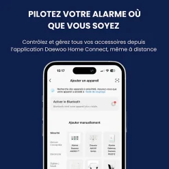 Daewoo - Alarme maison sans fil avec écran tactile 7'' AM353 - 1 caméra extérieure autonome et 1 intérieure et 17 accessoires - Sa