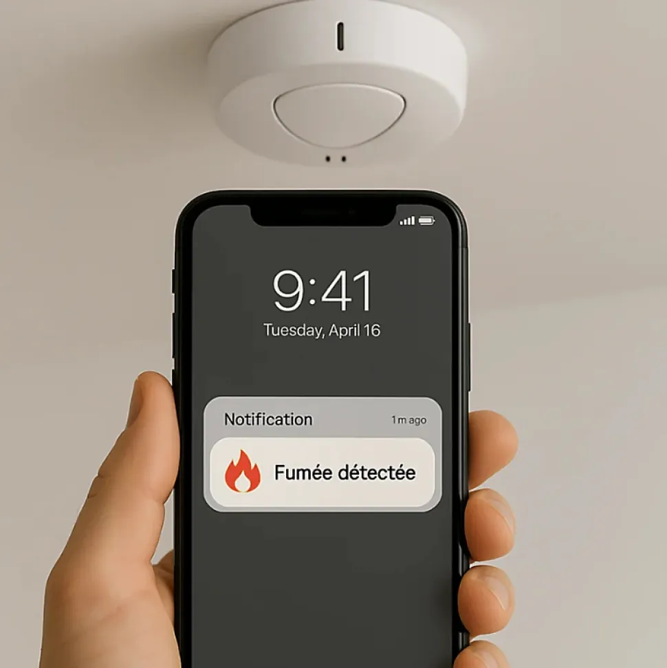 Daewoo - Pack de 3 détecteurs de fumée connectés WSD301 compatibles avec les alarmes Touch AM301, Touch XL AM302 et Vigilia
