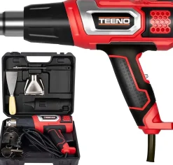 Décapeur thermique 2000W Pistolet à Air Chaud coffret avec 8 accessoires
