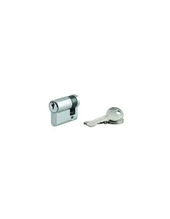 Demi-cylindre de serrure Ecopro, 30x10mm, anti-arrachement, 3 clés, nickel - SP