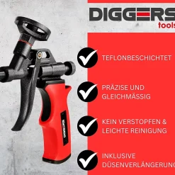 DIG828 - Diggers Pistolet à mousse de PTFE