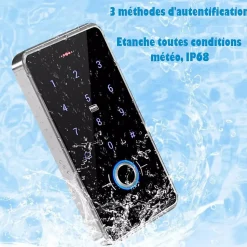 Digicode à codes et empreintes digital pour porte et portillon