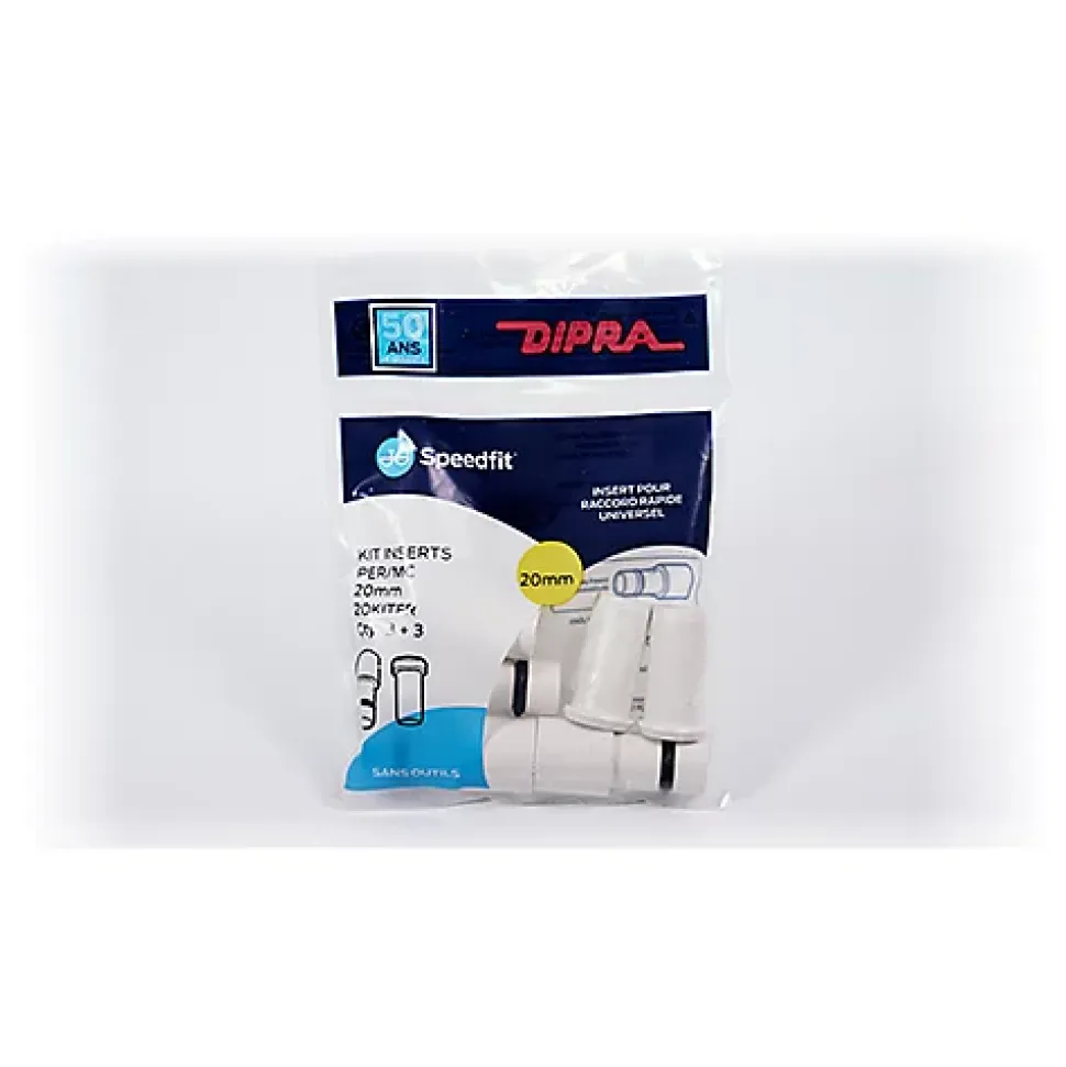 Dipra - Kit 6 inserts Speedfit PER/PE-RT et multicouche diamètre 20
