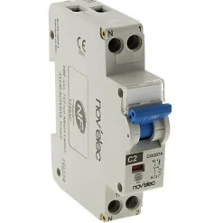 Disjoncteur 2A Nov'Elec Resi9 230V 2 pôles