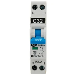 Disjoncteur 32A PH/N - NF - Zenitech