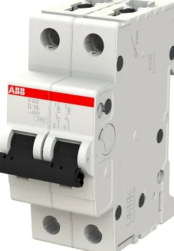 Disjoncteur bipolaire courbe D 16A ABB