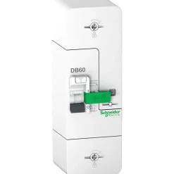 Disjoncteur branchement phase + neutre 60A fixe 500mA sélectif Schneider Electric Resi9