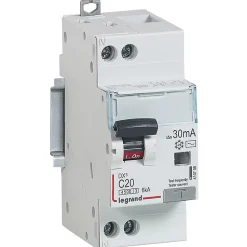 Disjoncteur différentiel type AC 30mA - 20A Legrand
