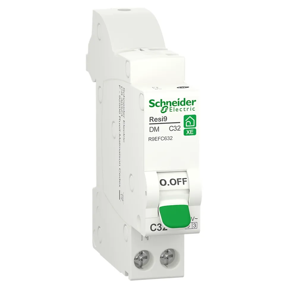 Disjoncteur embrochable courbe C phase + neutre 32A Schneider Electric Resi9 XE