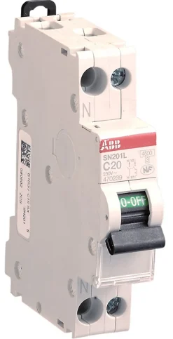Disjoncteur modulaire Phase + Neutre 20A 3KA à vis ABB