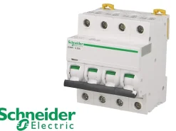 Disjoncteur modulaire tétrapolaire Schneider ic60n 16A courbe C