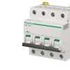 Disjoncteur modulaire tétrapolaire Schneider Acti9 iC60N 2A courbe C