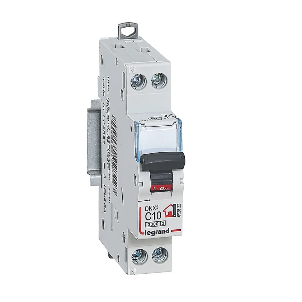 Disjoncteur Phase + neutre 10A Legrand