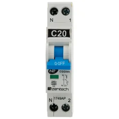 Disjoncteur PH/N 20A cumulus + chauffe-eau Zenitech