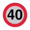 Disque adhésif diam 200 limitation de vitesse 40 km/h
