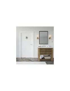Disque de signalisation Espace Bébé , à visser, inox brossé, marquage noir, diamètre 76mm - THIRARD