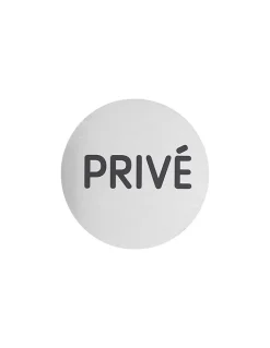 Disque de signalisation Privé, aluminium adhésif, diamètre 80mm - THIRARD