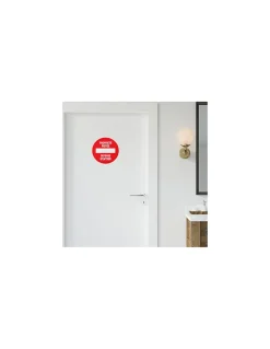 Disque de signalisation Propriété privée, polystyrène rigide adhésif, diamètre 180mm - THIRARD