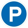 Disque de signalisation "Parking" Ø28