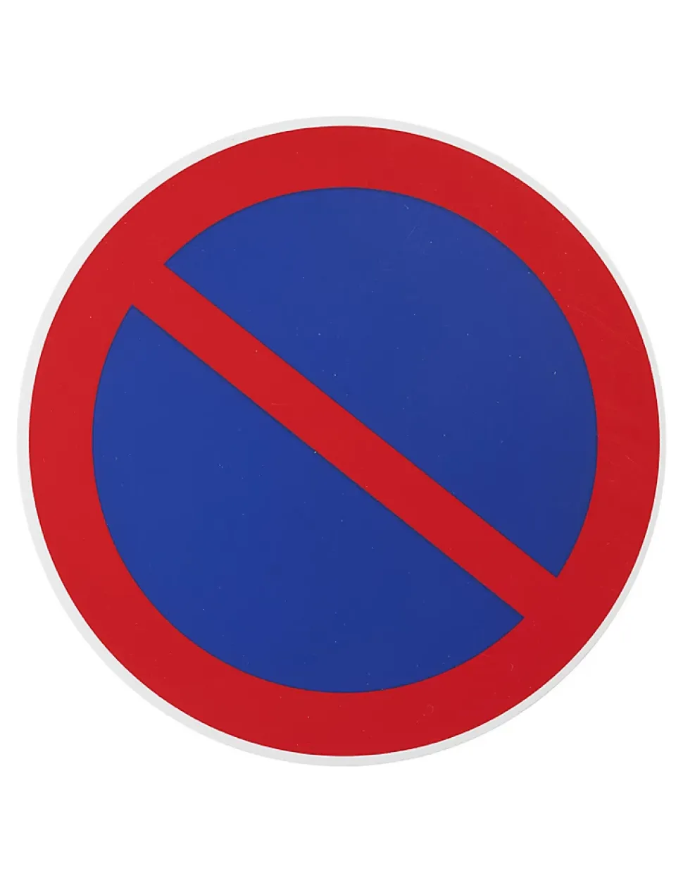 Disque de signalisation Stationnement interdit, polystyrène rigide adhésif, diamètre 180mm - THIRARD