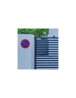Disque de signalisation Stationnement interdit, polystyrène rigide adhésif, diamètre 180mm - THIRARD