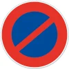 Disque de signalisation "Stationnement interdit" ø28 cm