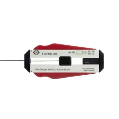 Dénudeur de fil C.K T3756 0,20 mm pour fils PVC et PTFE, lame en acier trempé