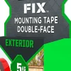 Double face extérieur 3M 19 mm x 1.5 m noir, 5 kg