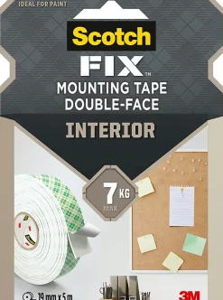 Double face intérieur 3M 19 mm x 5 m blanc, 7 kg