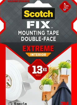 Double face intérieur Scotch Extrême 19 mm x 5 m blanc, 13 kg