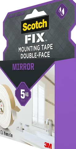 Double face miroir 3M 19 mm x 5 m blanc, 5 kg