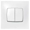 Double interrupteur ou va-et-vient Legrand Neptune 0 913 21 coloris blanc 10 A