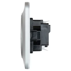 Double prise avec terre prêt câblée Jacobsen Espen aluminium composable