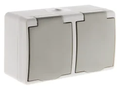 Double prise 2P+T étanche IP54 - Zenitech
