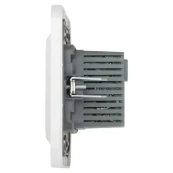 Double prise USB-A+C Jacobsen Kennet blanc complet