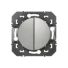 Double Va-et-vient Legrand Dooxie aluminium