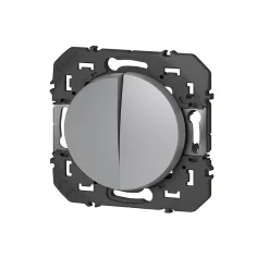 Double Va-et-vient Legrand Dooxie aluminium