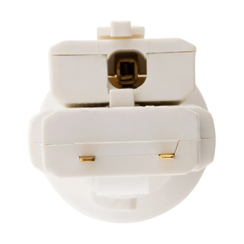 Douille avec Fiche DCL 6A 250V B22 - Blanc - Zenitech